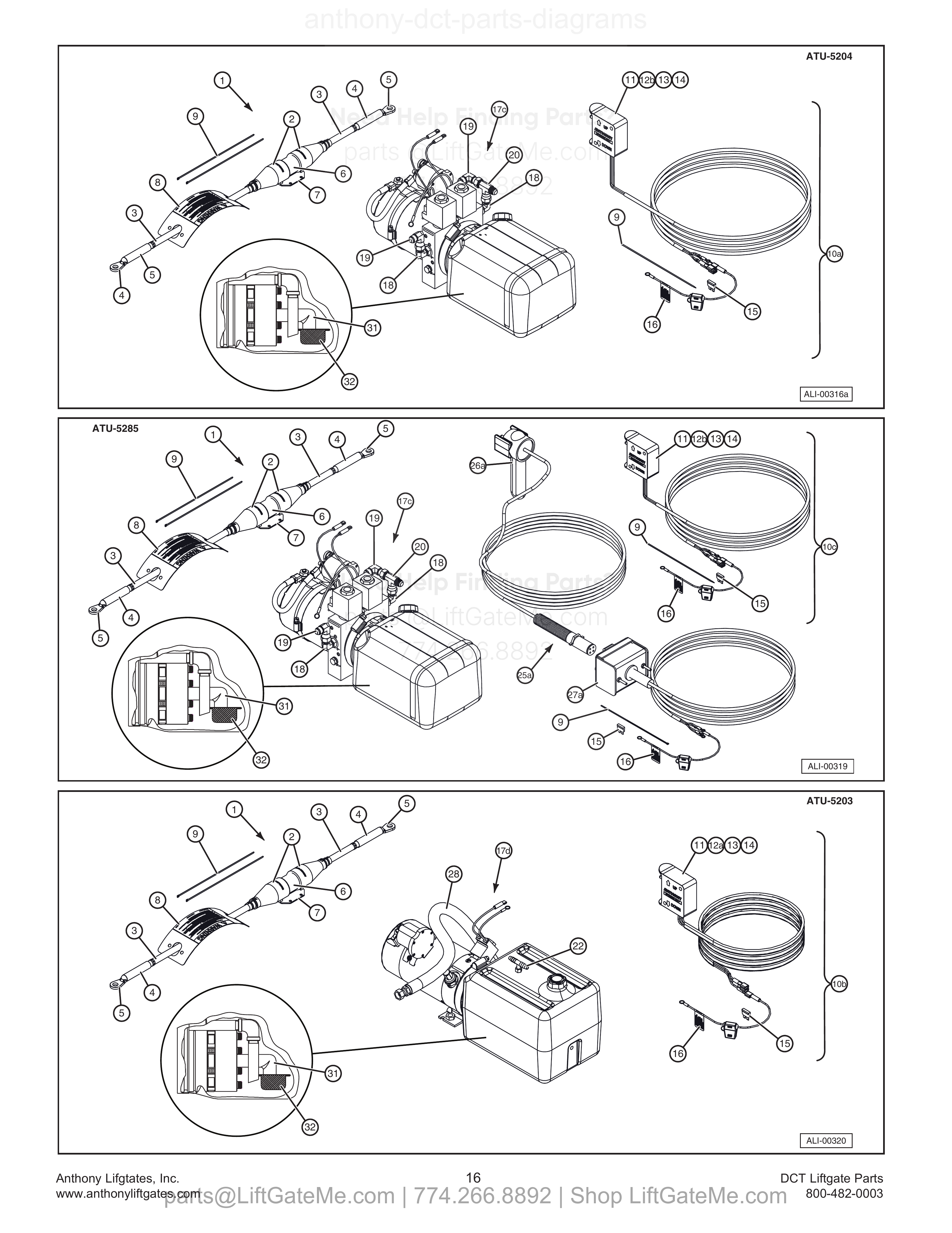 Parts table p15 (diagram p16) diagram