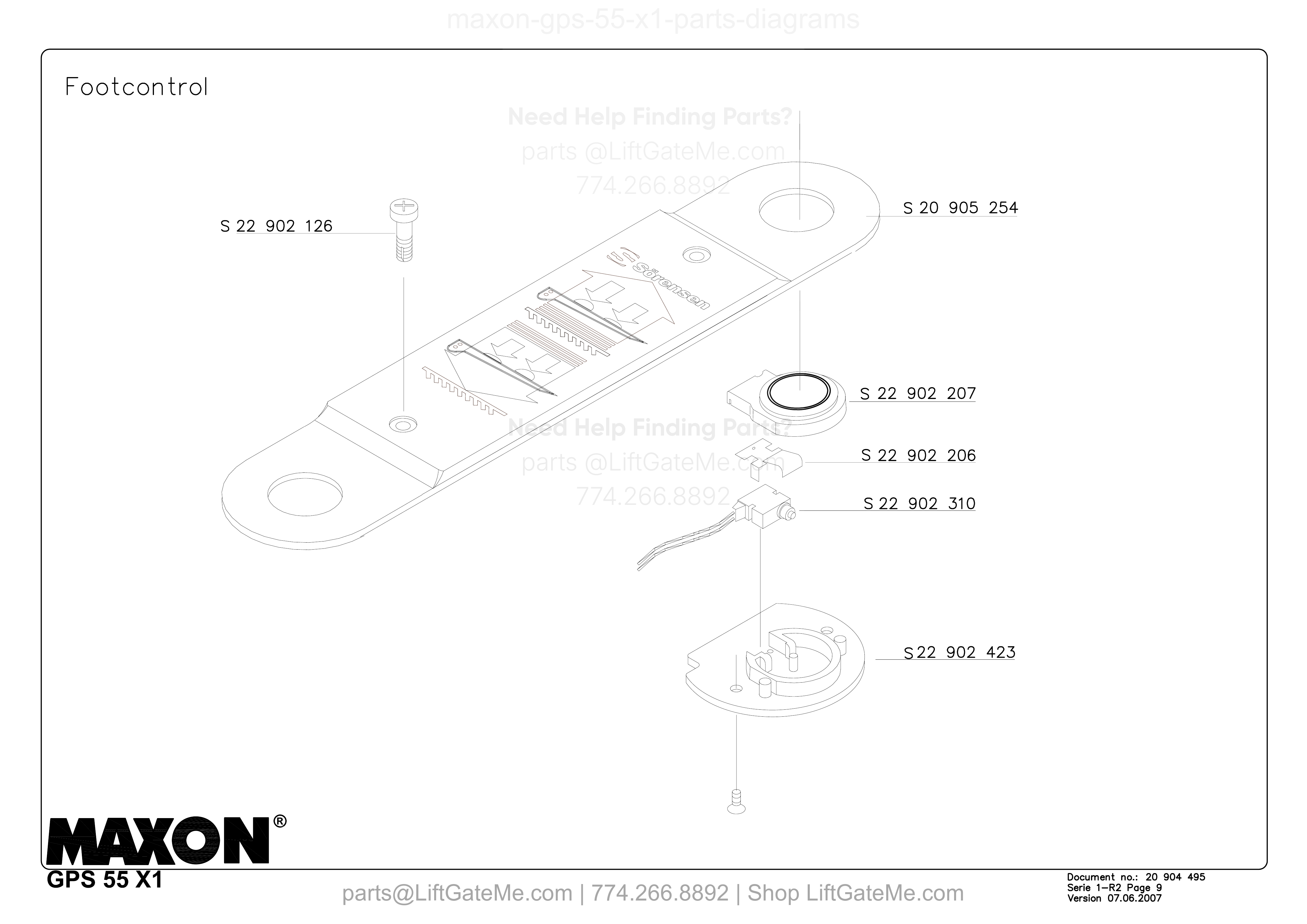 Footcontrol diagram
