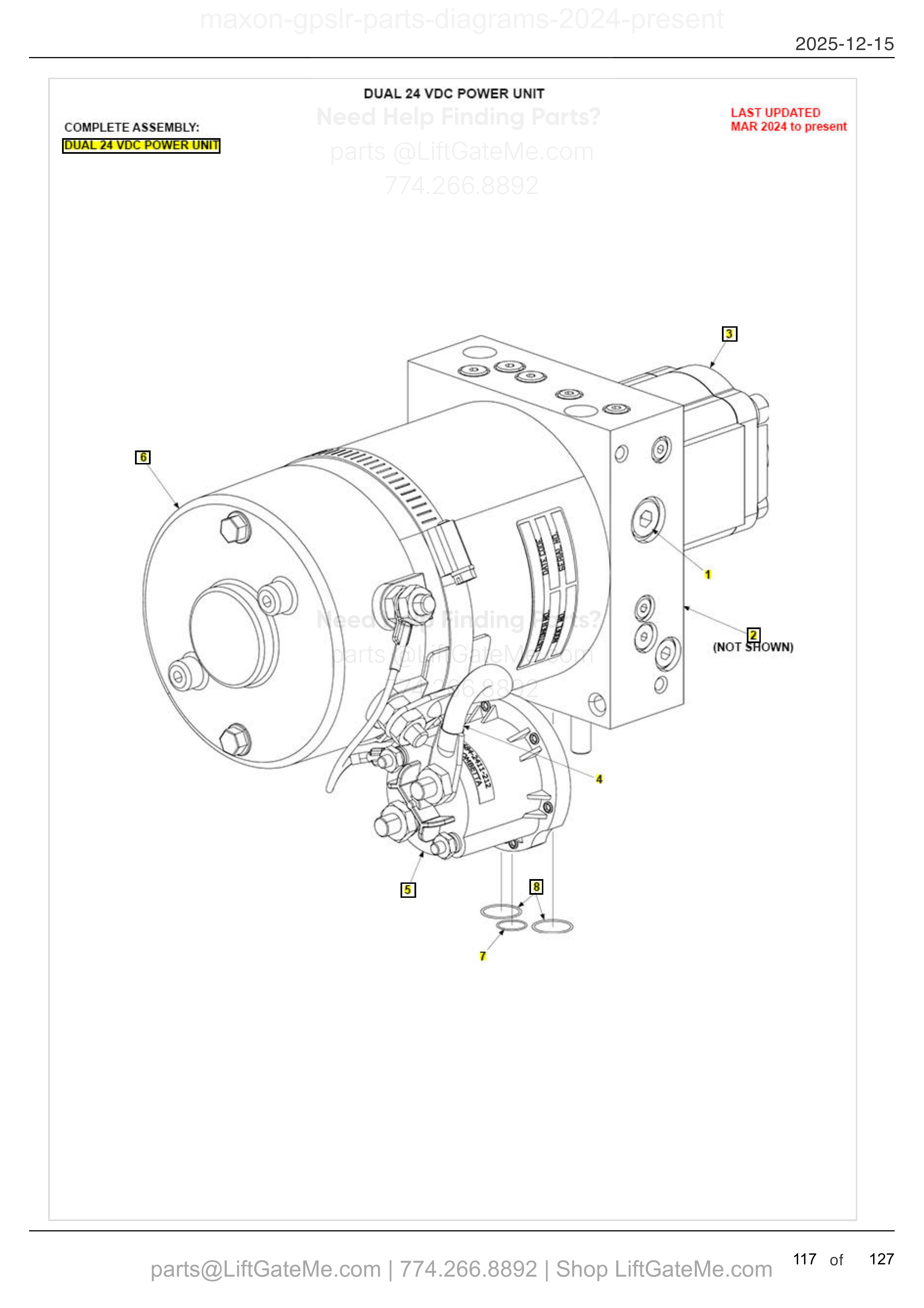 DUAL 24 VDC POWER UNIT — MAR 2024 to present diagram