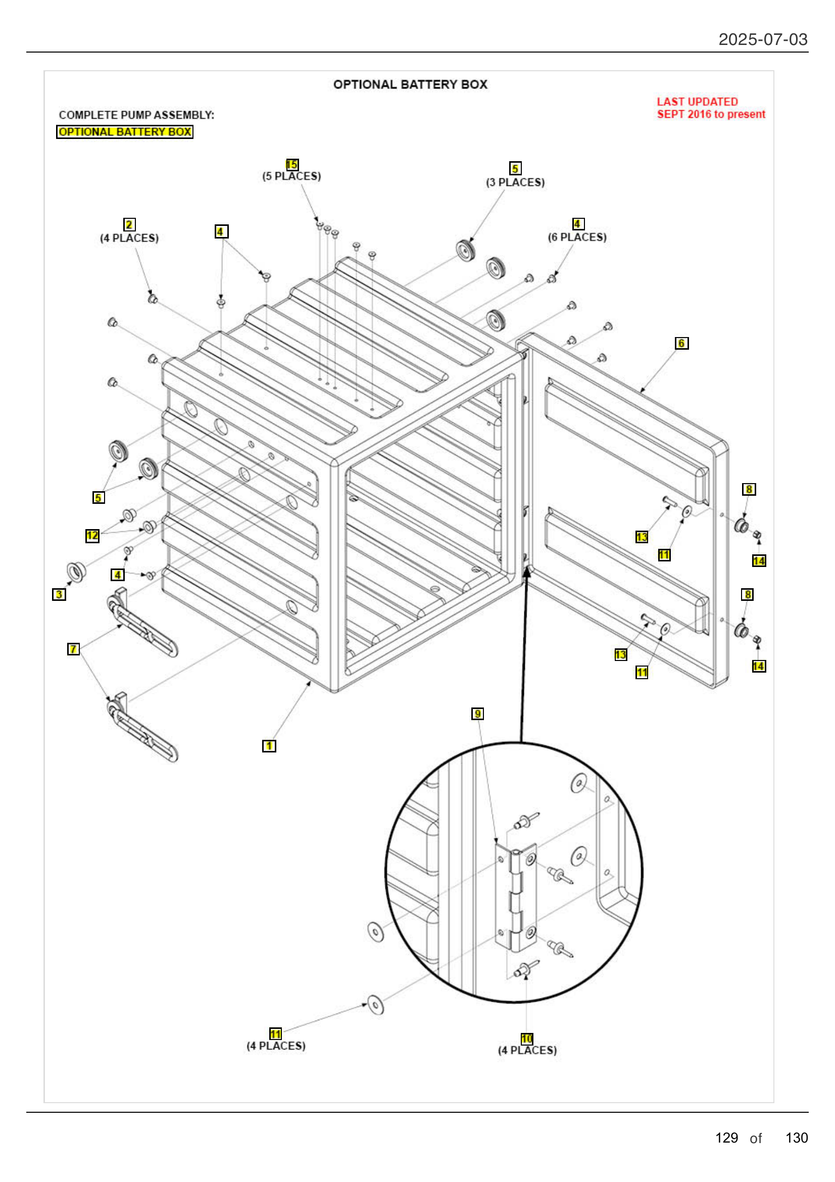 OPTIONAL BATTERY BOX diagram