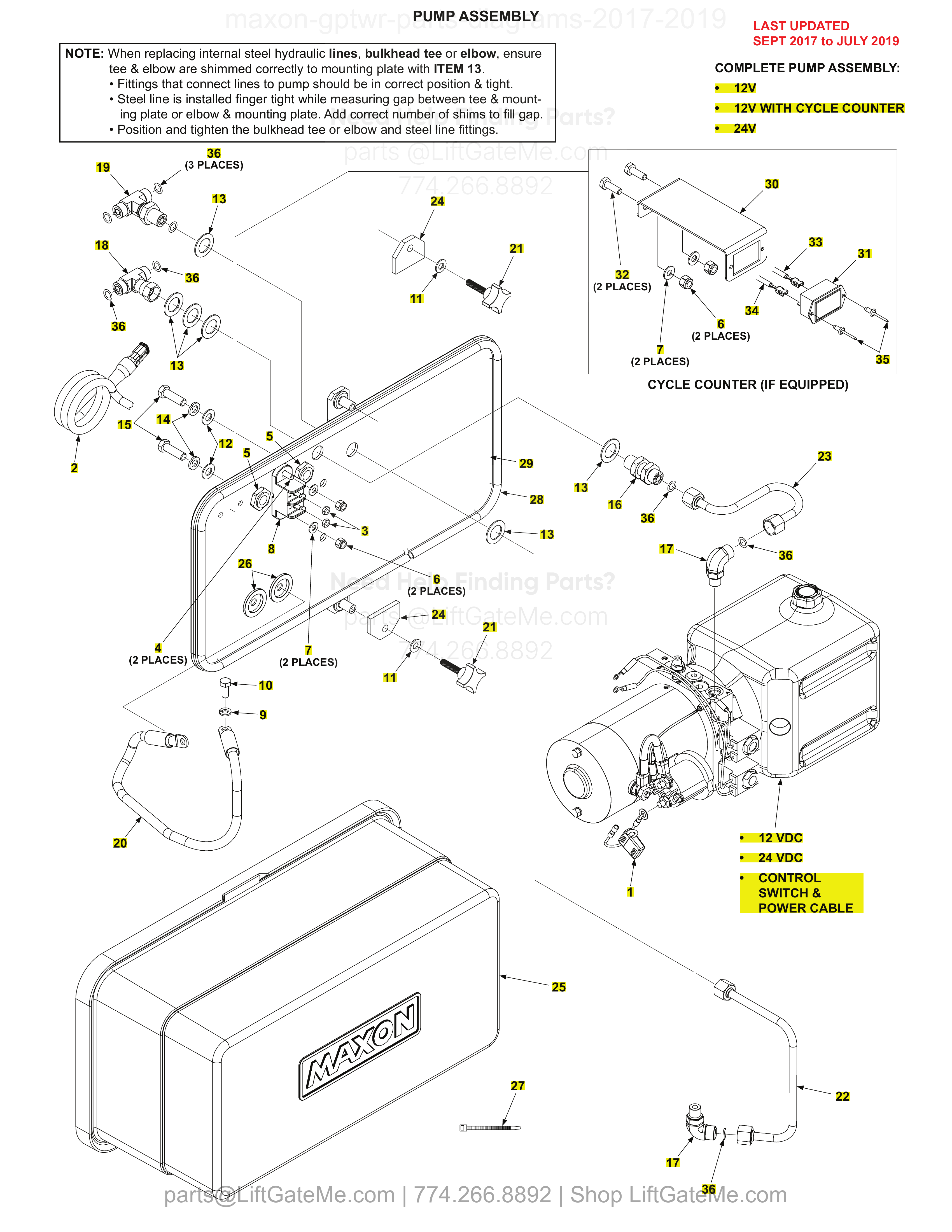 PUMP ASSEMBLY diagram
