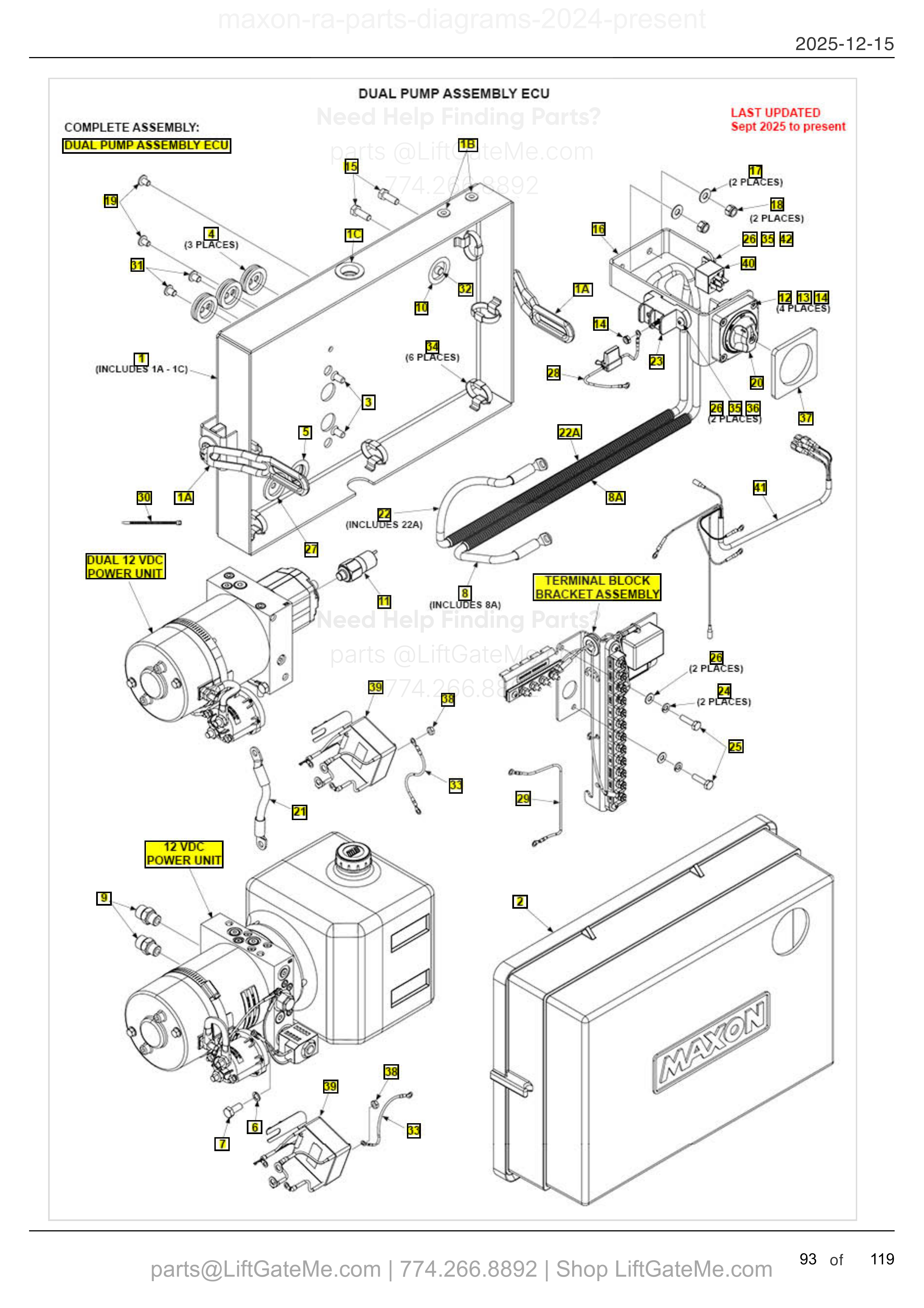 DUAL PUMP ASSEMBLY ECU diagram
