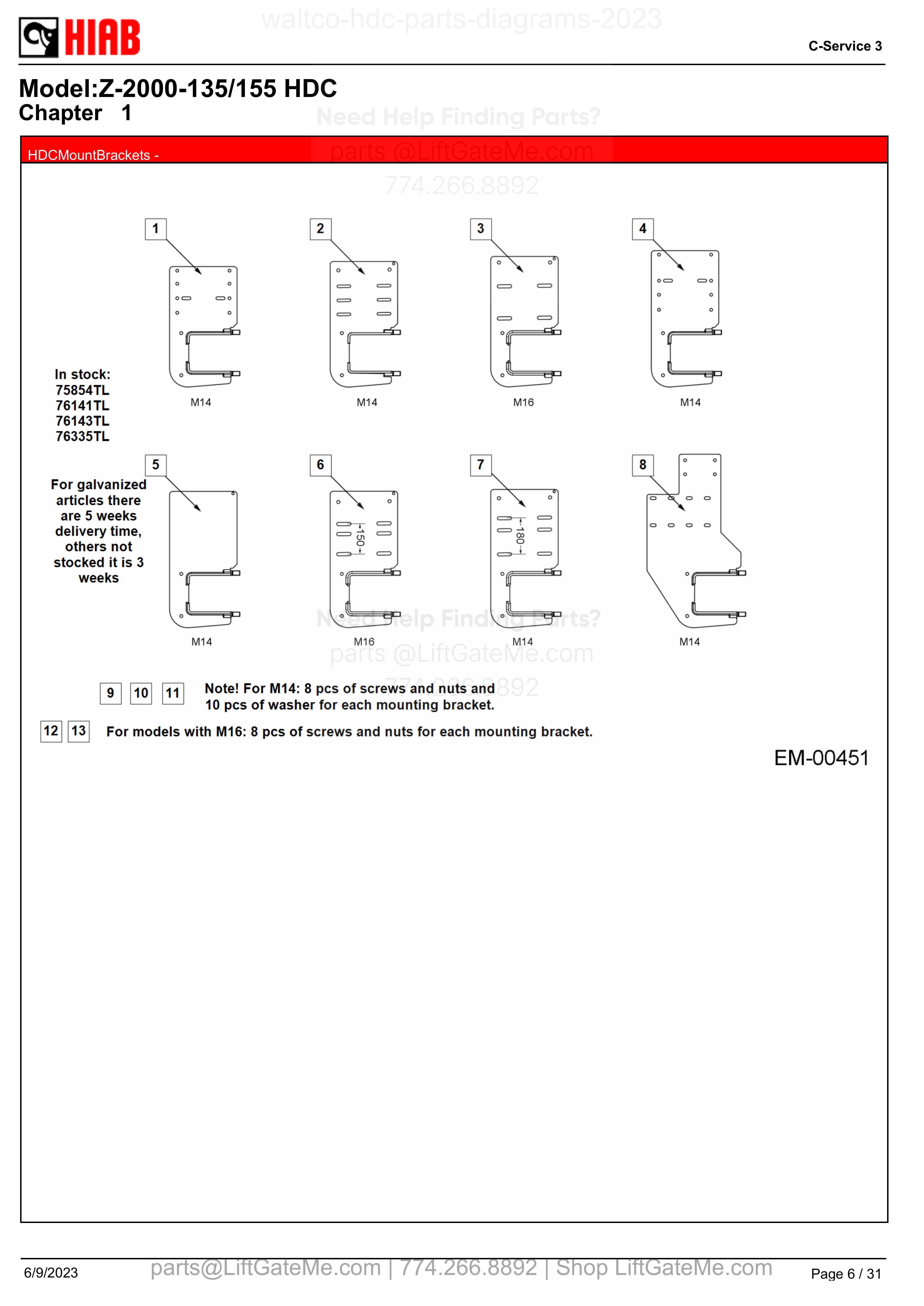 HDCMountBrackets diagram