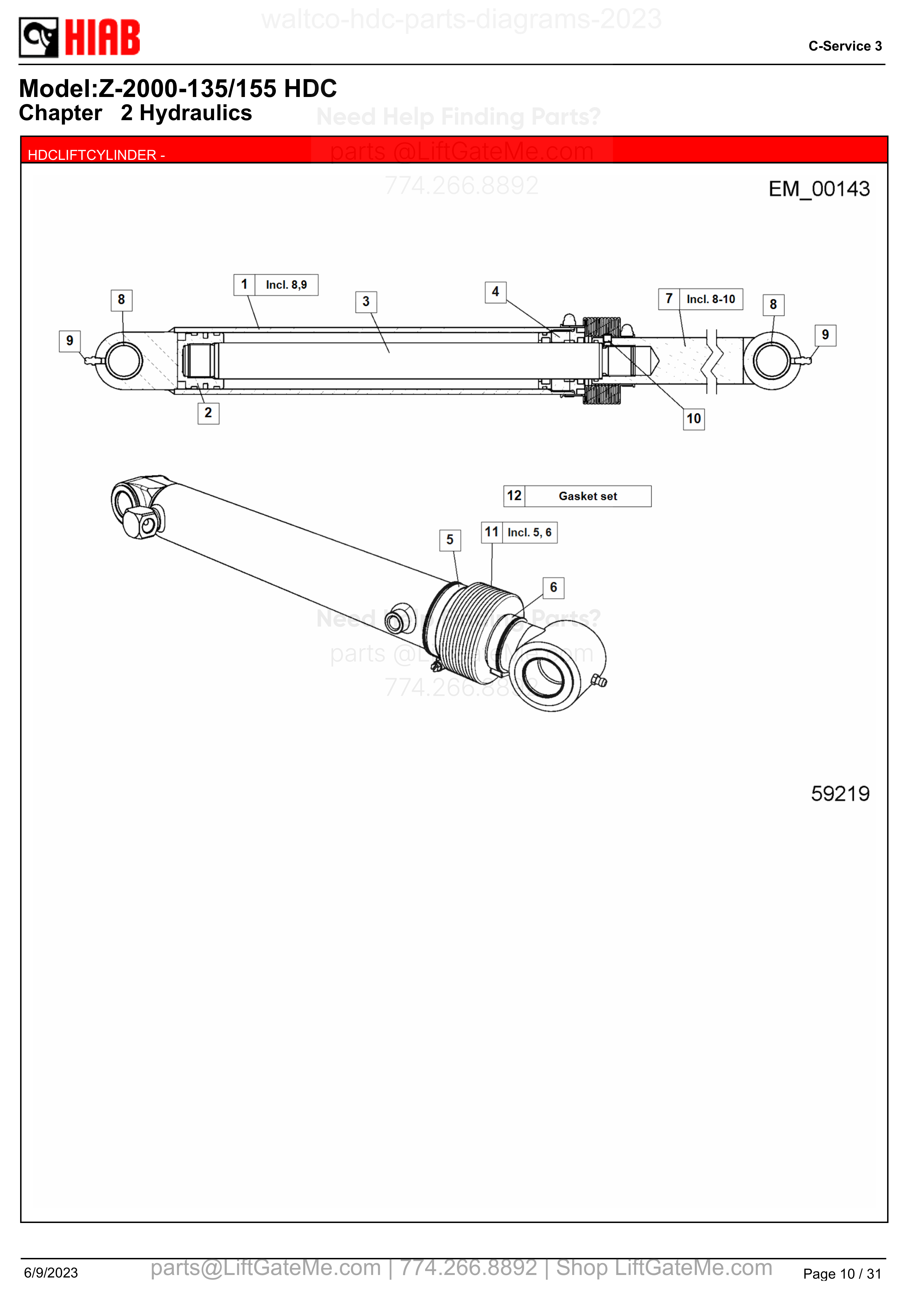 HDCLIFTCYLINDER - diagram