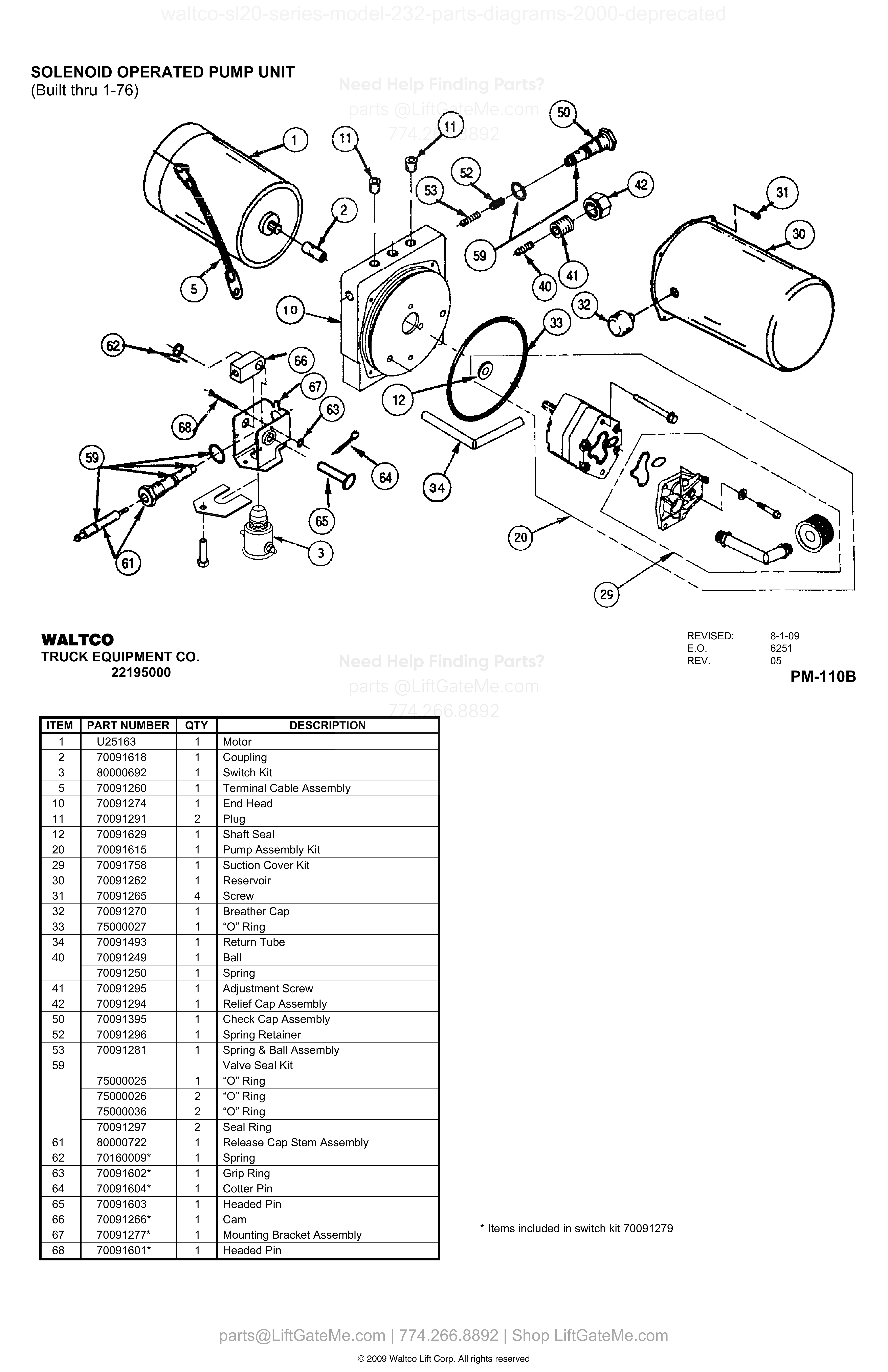 SOLENOID OPERATED PUMP UNIT diagram